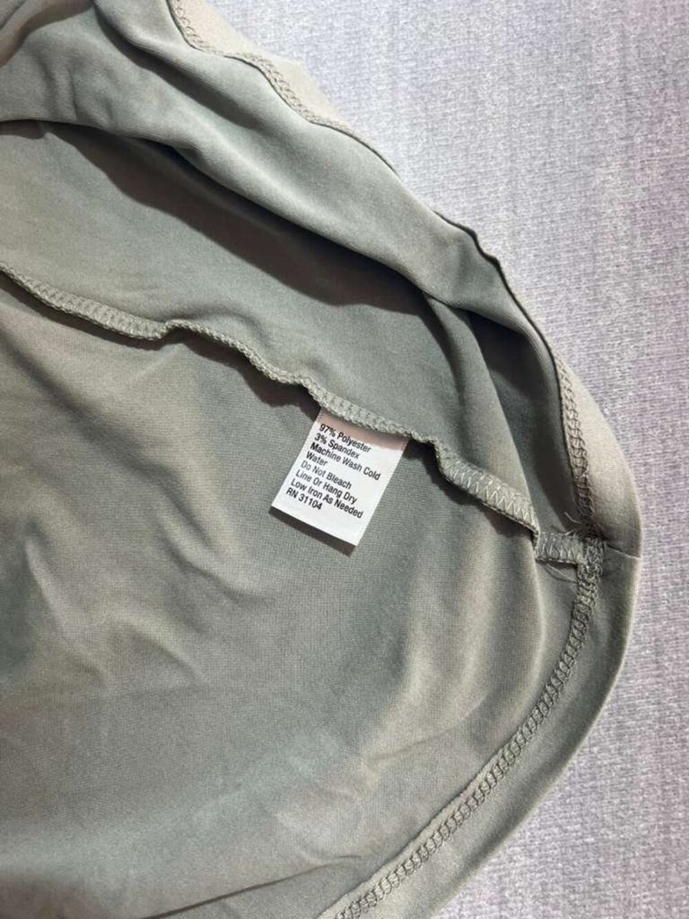 Sage Green Sleeveless Swing Dress Cutout Neck XS NWT - Picture 5 of 7